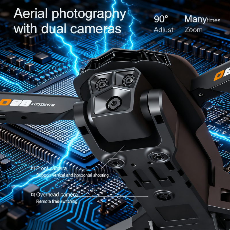 Lenovo D88 Drone 8K Aerial HD  - Fpv Drone Charger recension och pris