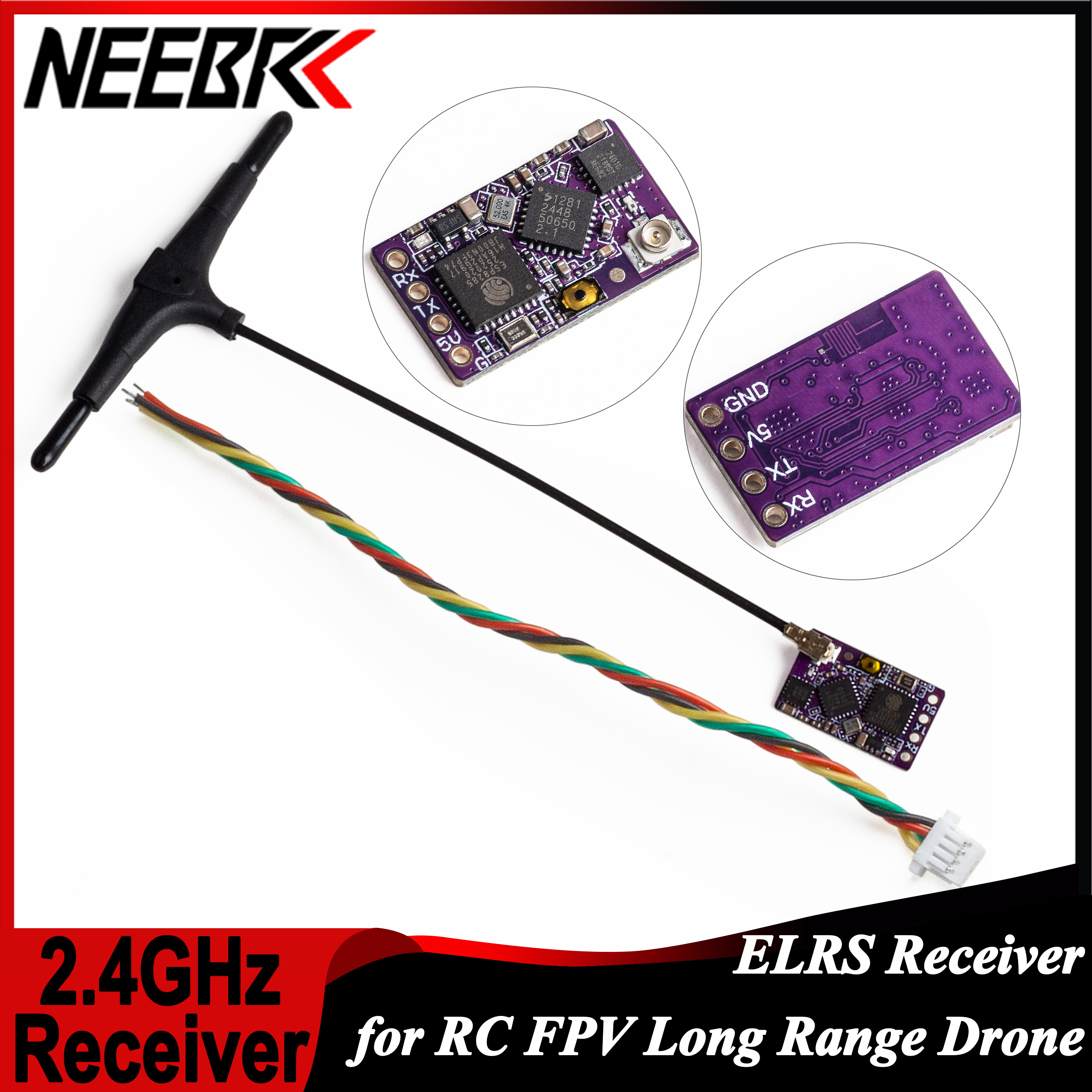 1/2/5/10PCS ELRS 2.4GHz RX Lon - Fpv Drone Quadcopter recension och pris