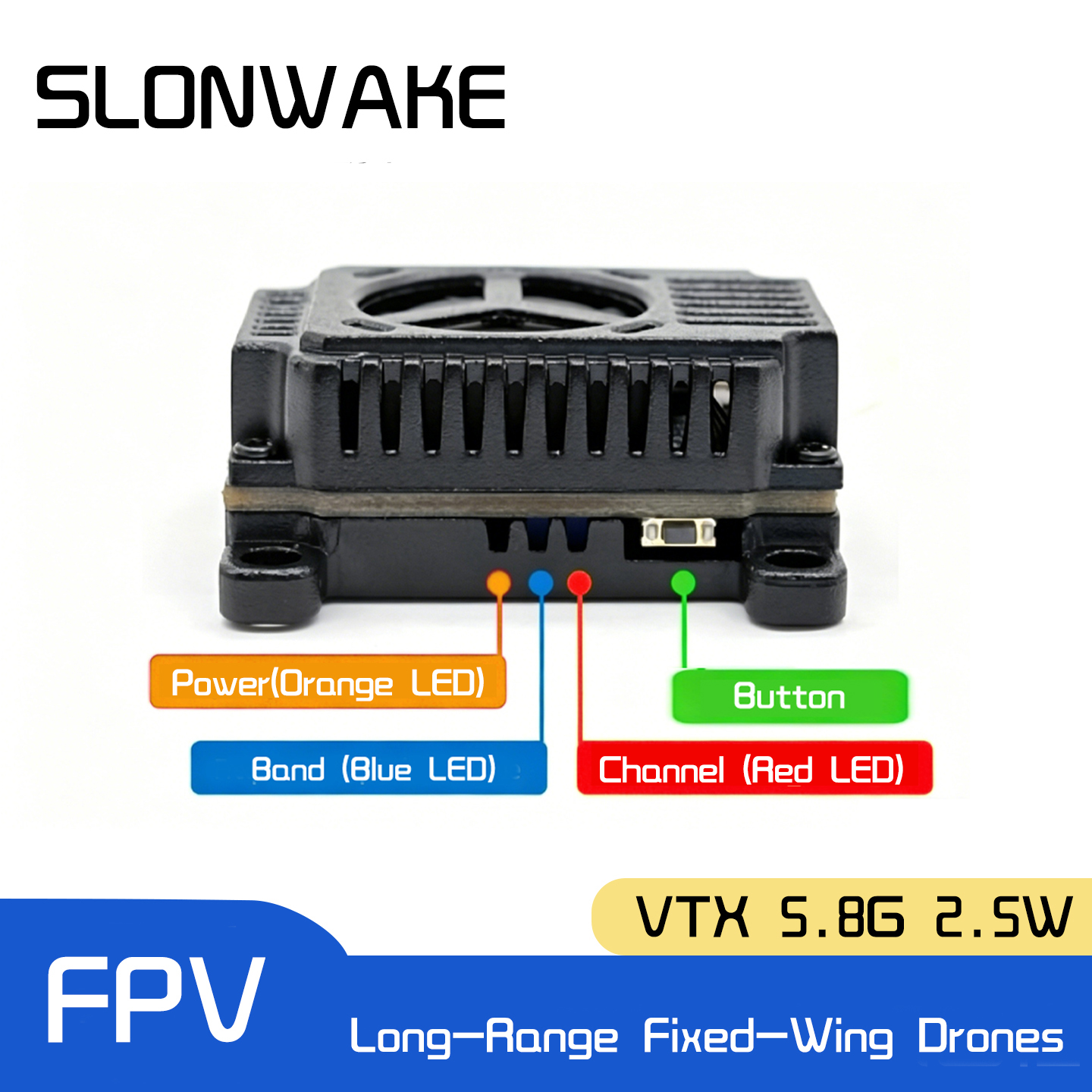 SLONWAKE 5.8G 48CH FPV Transmi - Fpv Drone Transmitter recension och pris