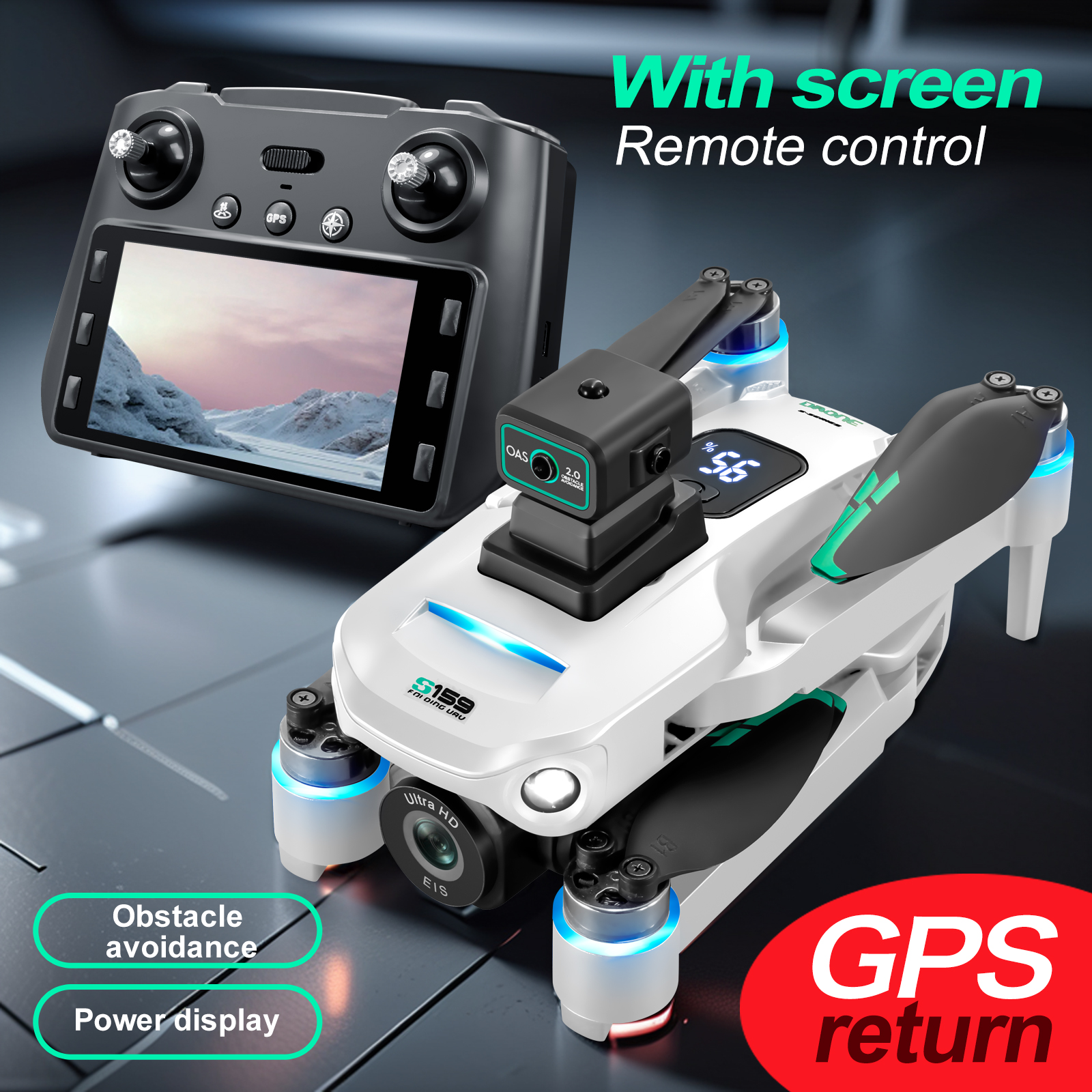 S159 GPS Drone 4K Profesional  - Fpv Drone Charger recension och pris